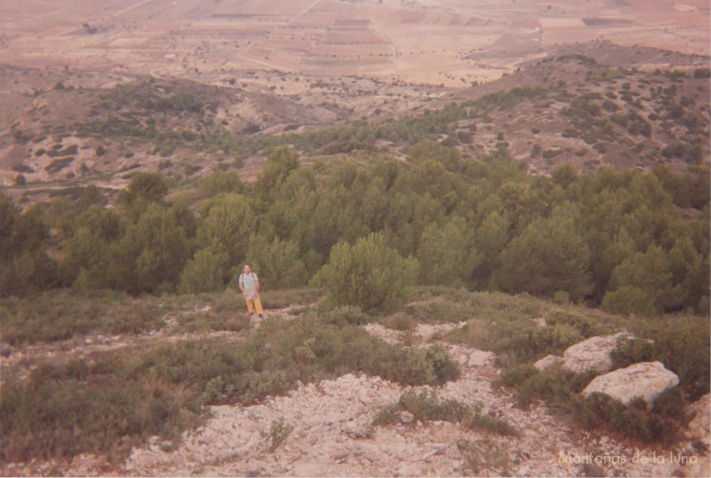 Alfonso Lorenzo llegando a la cima del San Cayetano